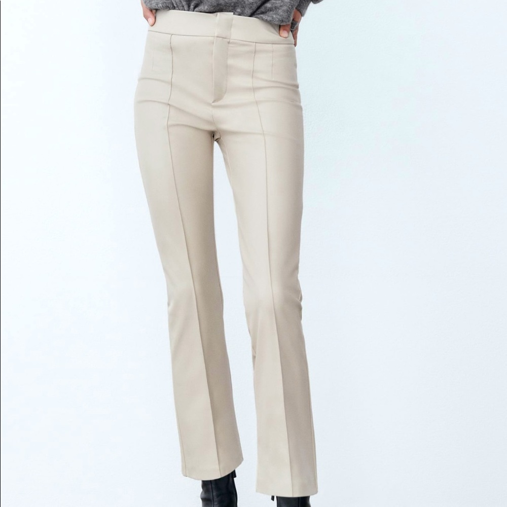 COPY - Zara Vegan Leather Mini Flare Leggings